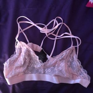 Floral Pink Lace Bralette